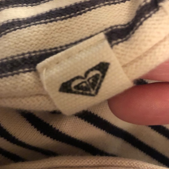 Roxy Blue & White Striped Hoodie size X-Large - Picture 9 of 12